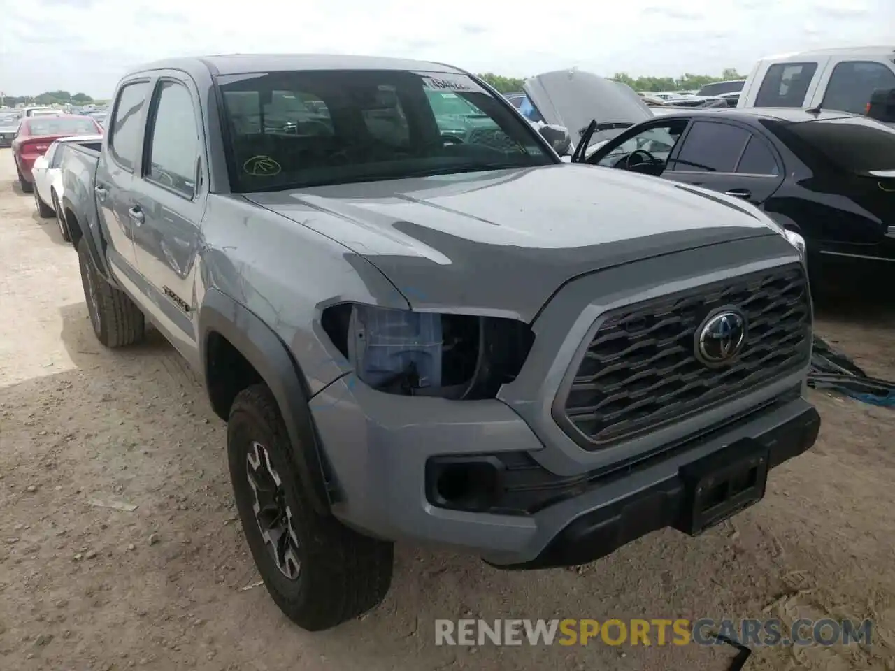 1 Photograph of a damaged car 5TFCZ5AN2MX252792 TOYOTA TACOMA 2021