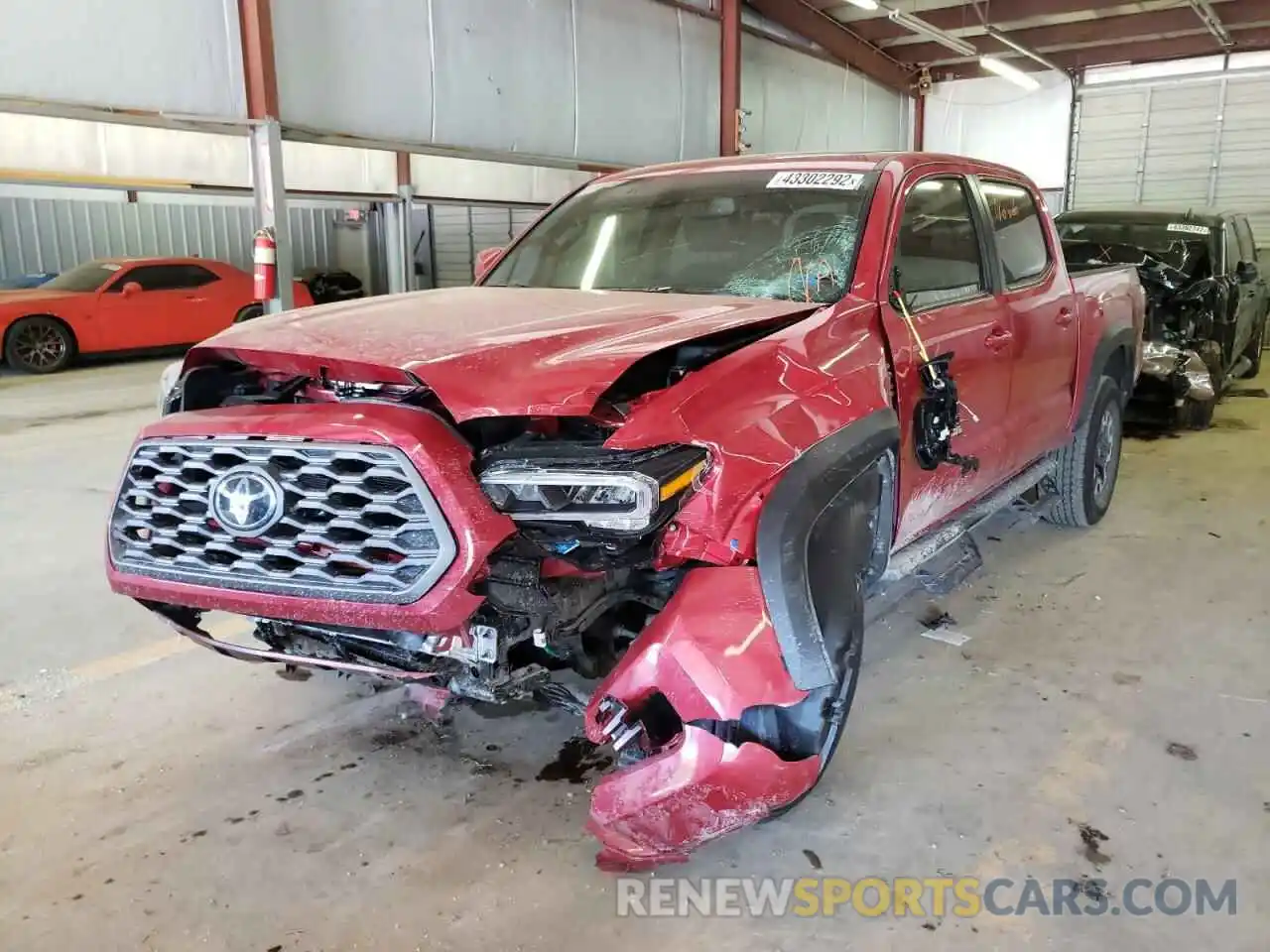 2 Photograph of a damaged car 5TFCZ5AN2MX253005 TOYOTA TACOMA 2021