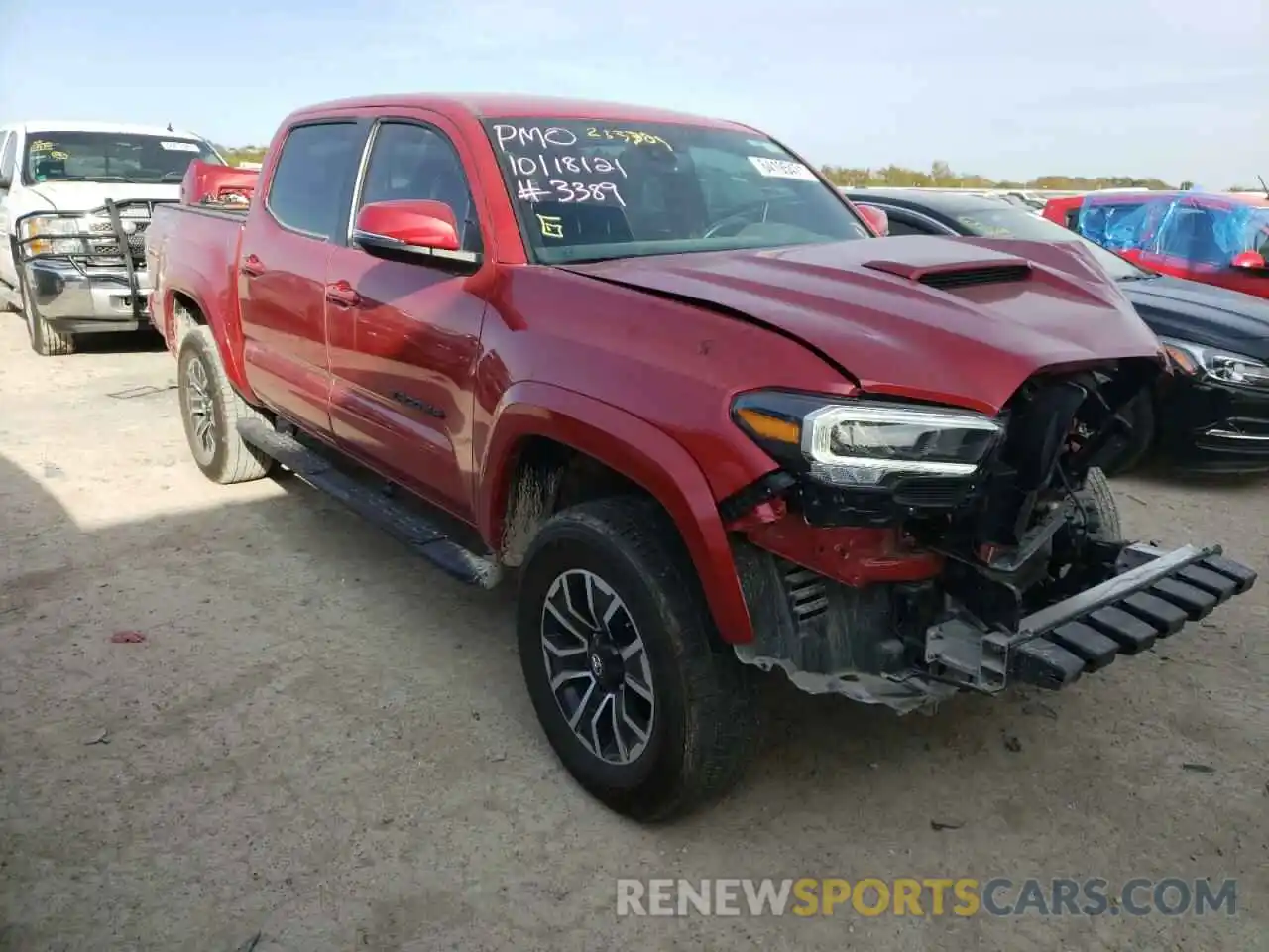 1 Photograph of a damaged car 5TFCZ5AN2MX253389 TOYOTA TACOMA 2021