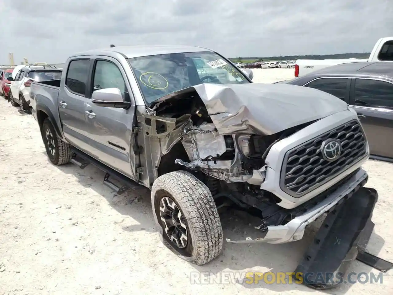 1 Photograph of a damaged car 5TFCZ5AN2MX258303 TOYOTA TACOMA 2021