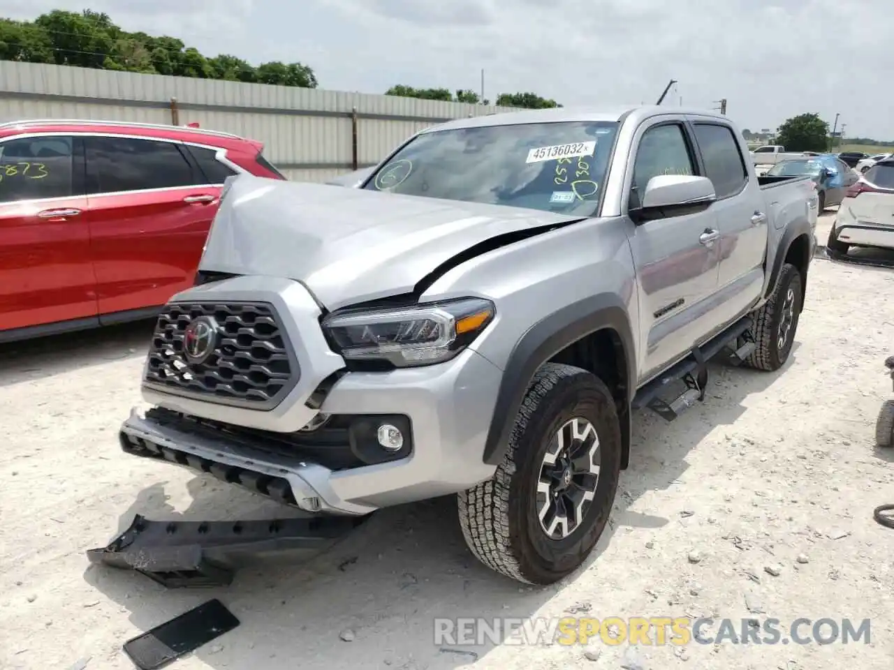 2 Photograph of a damaged car 5TFCZ5AN2MX258303 TOYOTA TACOMA 2021