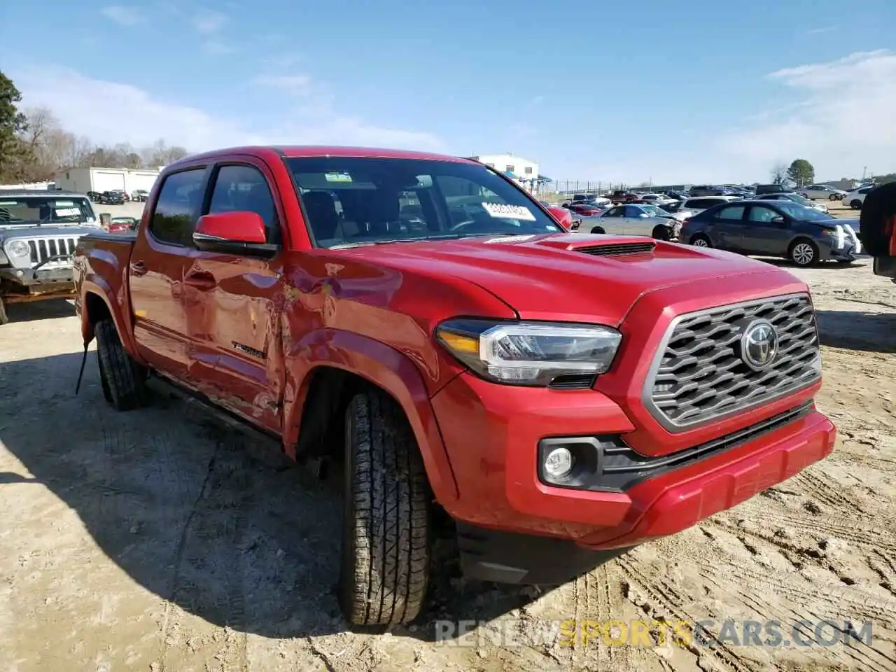 1 Photograph of a damaged car 5TFCZ5AN2MX259905 TOYOTA TACOMA 2021