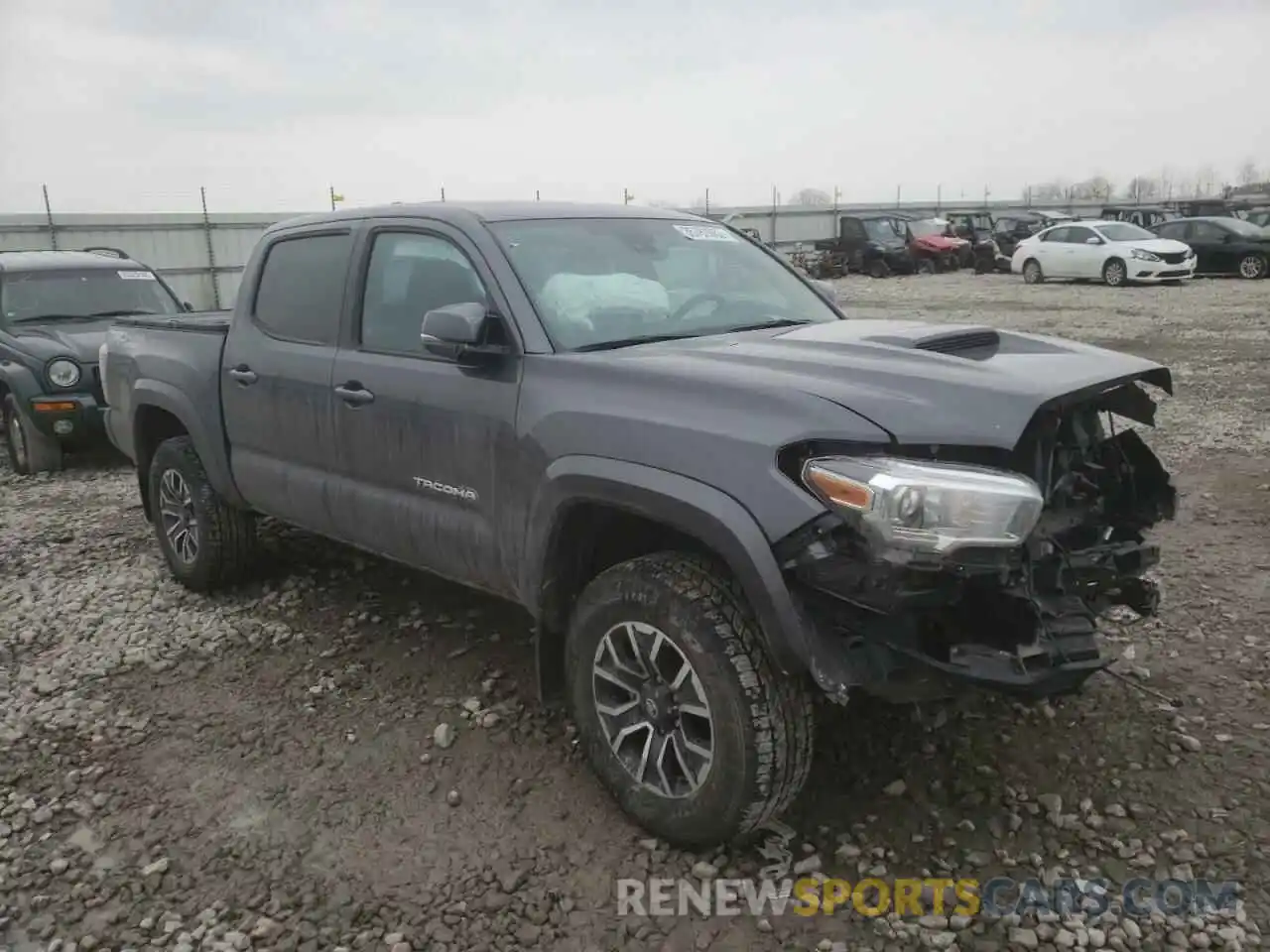 1 Photograph of a damaged car 5TFCZ5AN2MX260066 TOYOTA TACOMA 2021