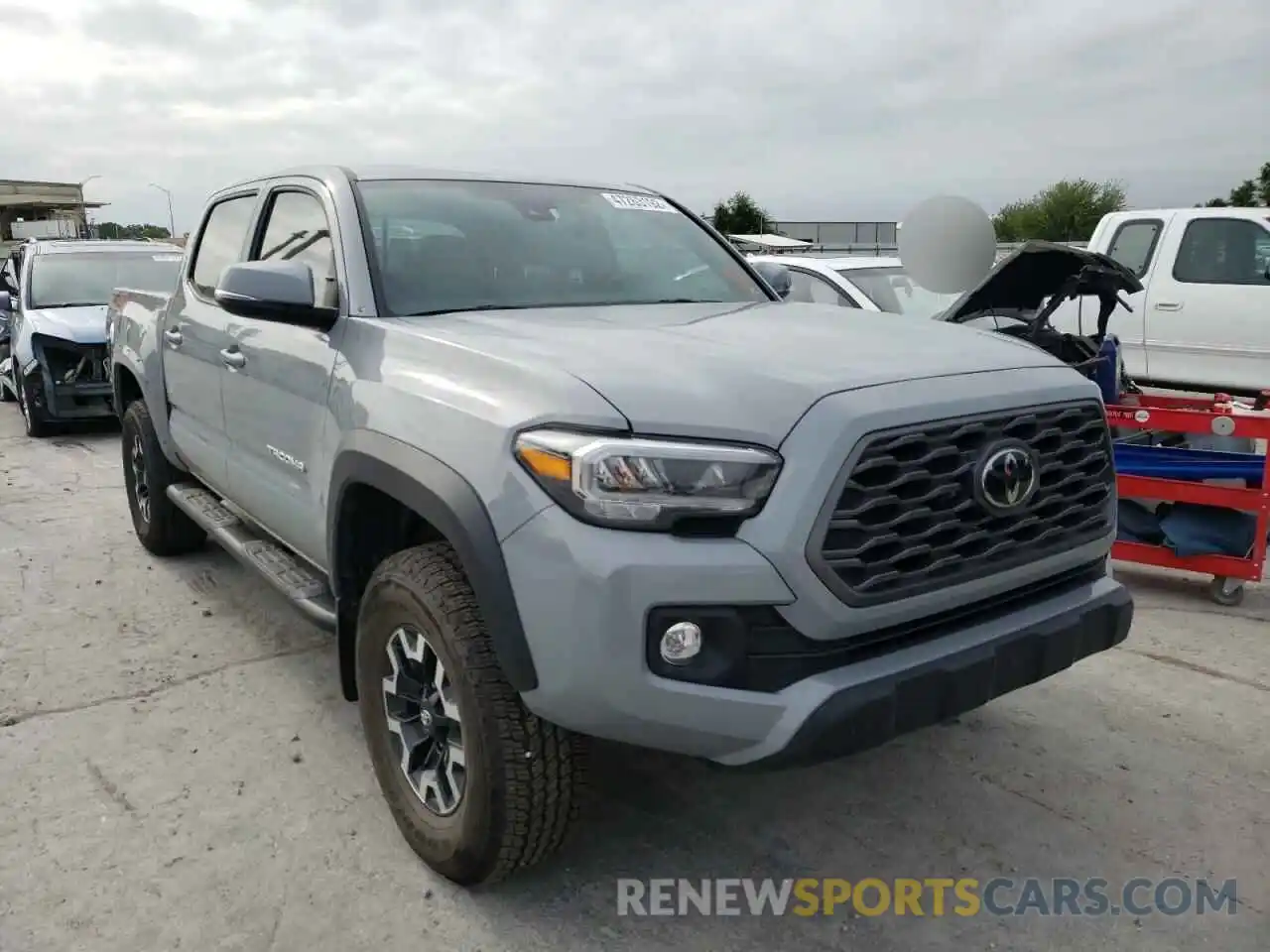 1 Photograph of a damaged car 5TFCZ5AN2MX263193 TOYOTA TACOMA 2021