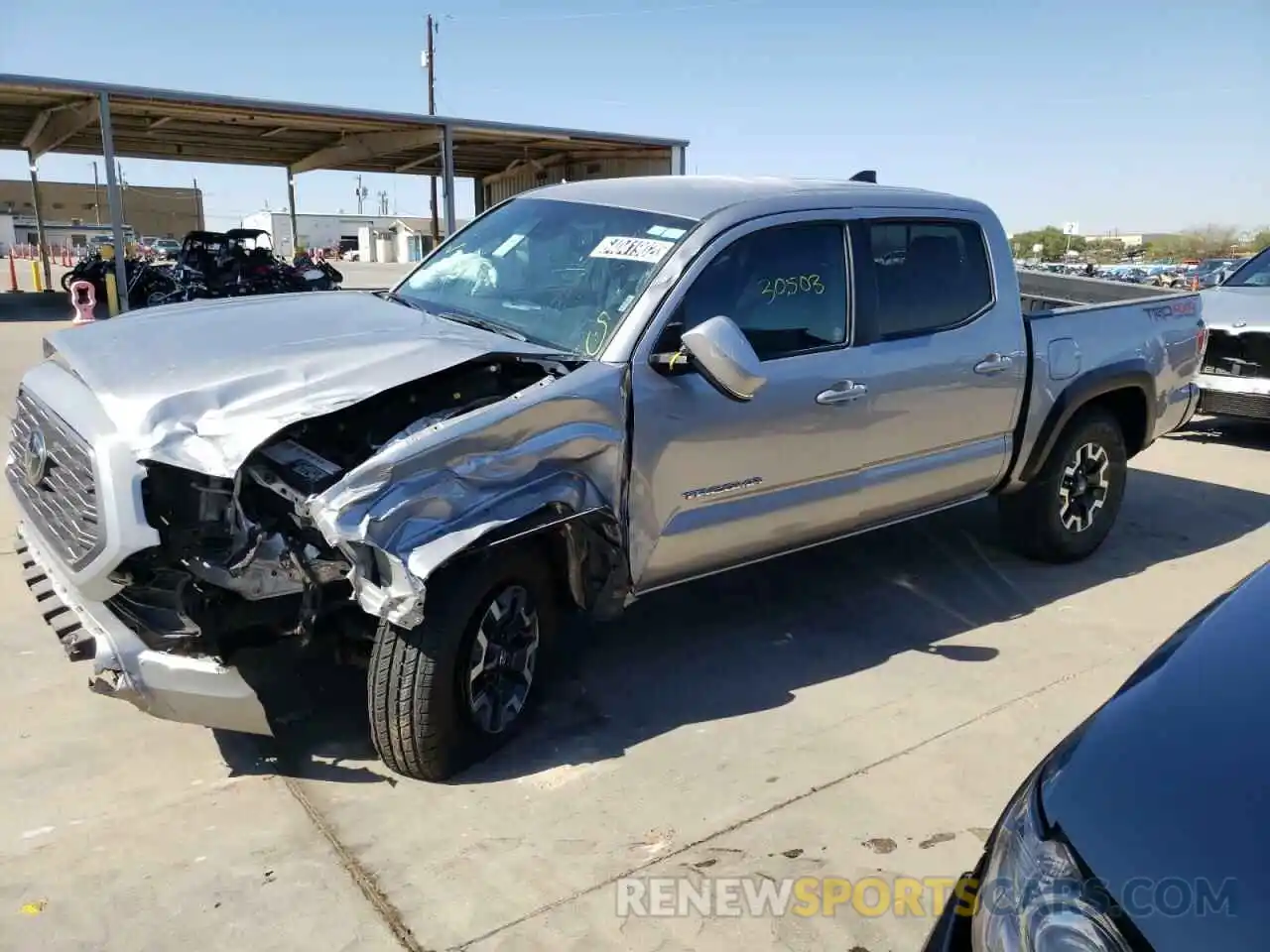 1 Photograph of a damaged car 5TFCZ5AN2MX268877 TOYOTA TACOMA 2021