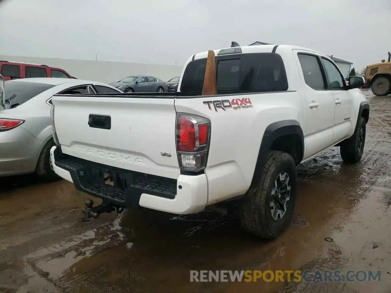 4 Фотография поврежденного автомобиля 5TFCZ5AN2MX269236 TOYOTA TACOMA 2021