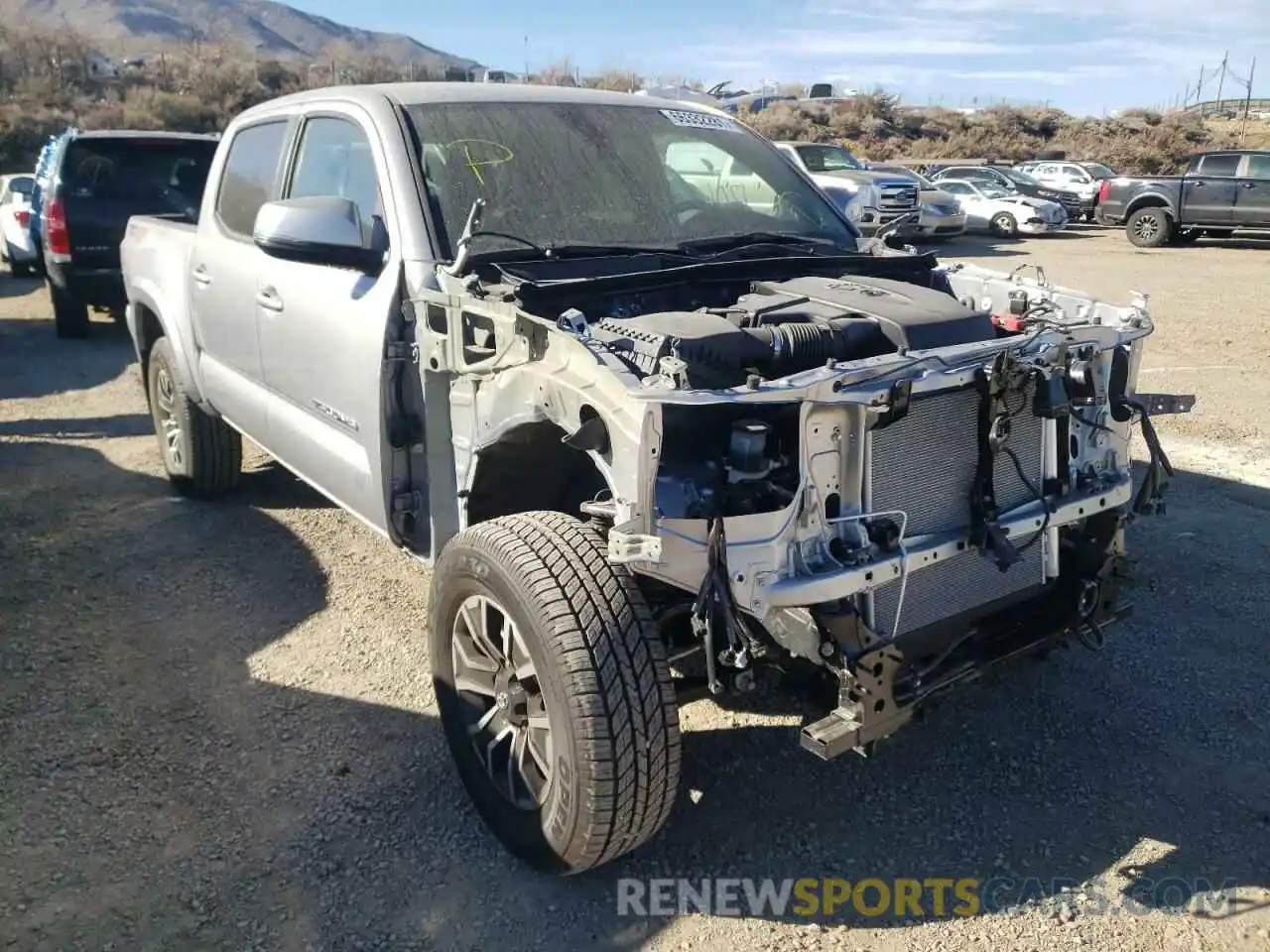 1 Photograph of a damaged car 5TFCZ5AN2MX282505 TOYOTA TACOMA 2021