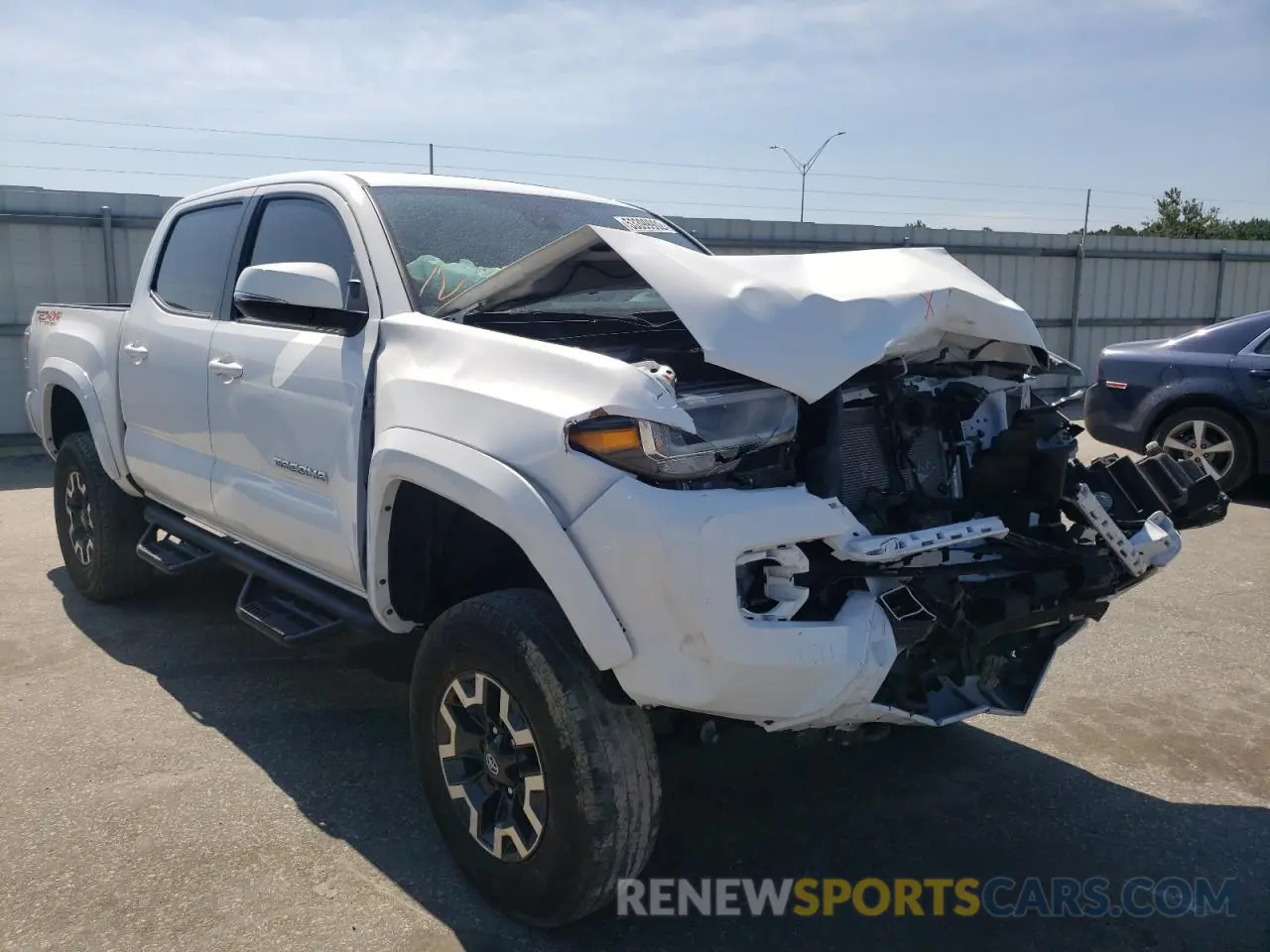 1 Photograph of a damaged car 5TFCZ5AN3MX246872 TOYOTA TACOMA 2021