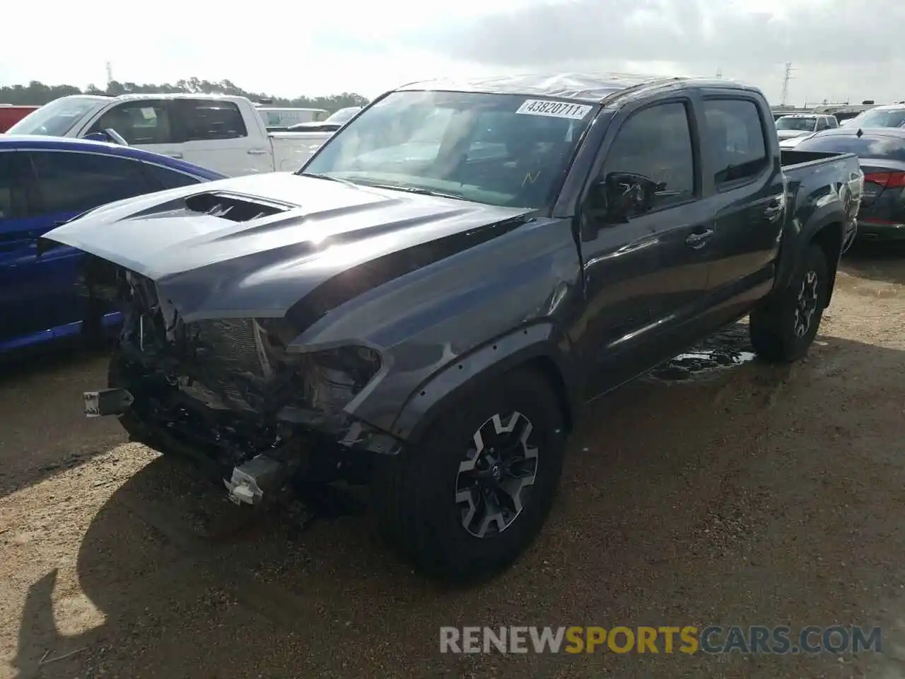 2 Photograph of a damaged car 5TFCZ5AN3MX250470 TOYOTA TACOMA 2021