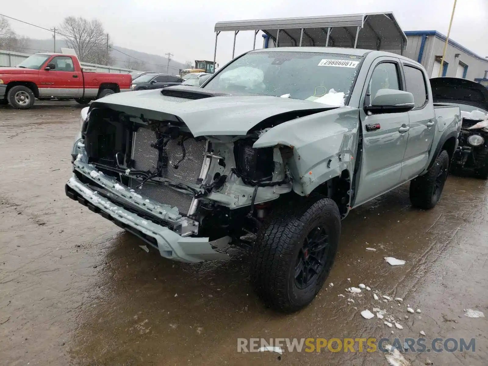 2 Photograph of a damaged car 5TFCZ5AN3MX251859 TOYOTA TACOMA 2021