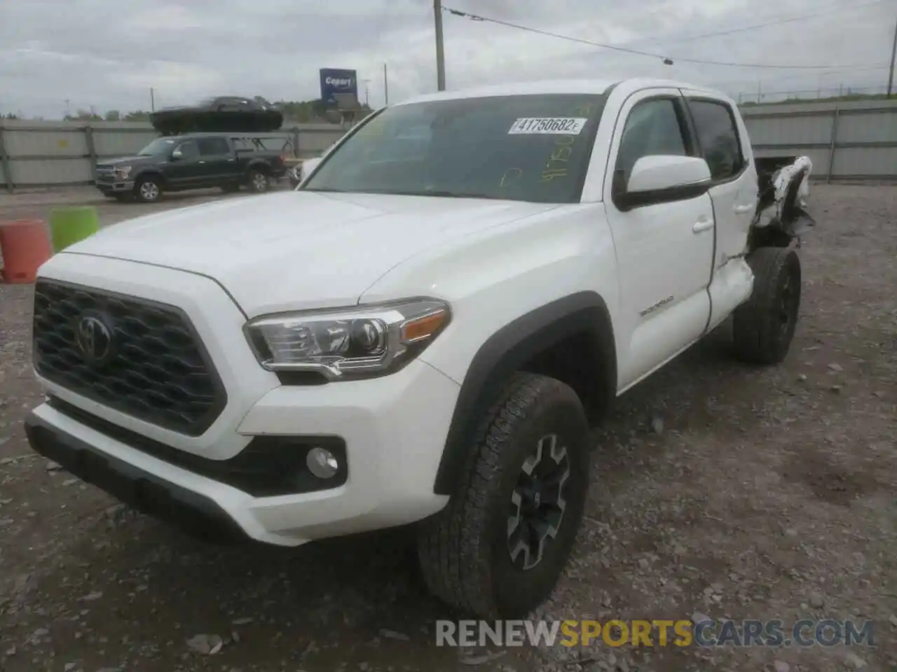 2 Photograph of a damaged car 5TFCZ5AN3MX255216 TOYOTA TACOMA 2021