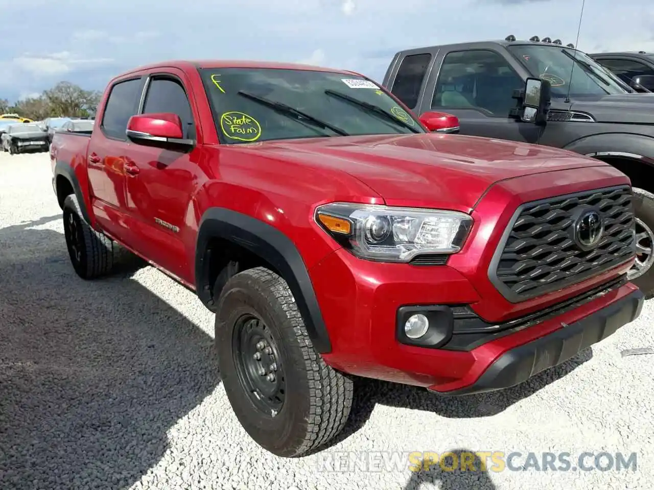 1 Photograph of a damaged car 5TFCZ5AN3MX260819 TOYOTA TACOMA 2021