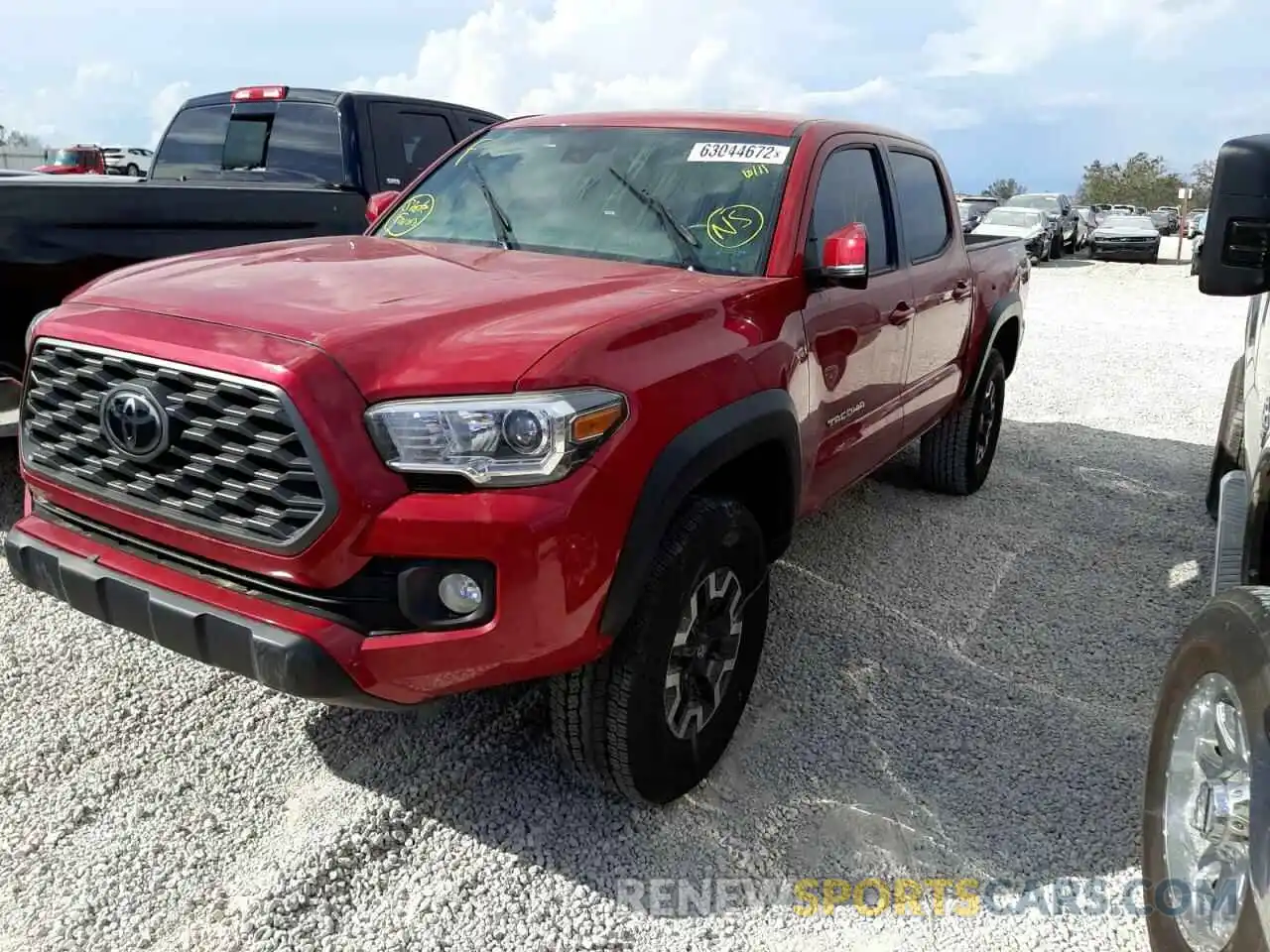 2 Photograph of a damaged car 5TFCZ5AN3MX260819 TOYOTA TACOMA 2021