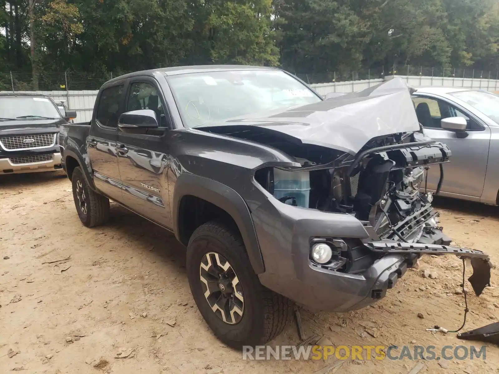 1 Photograph of a damaged car 5TFCZ5AN3MX263686 TOYOTA TACOMA 2021