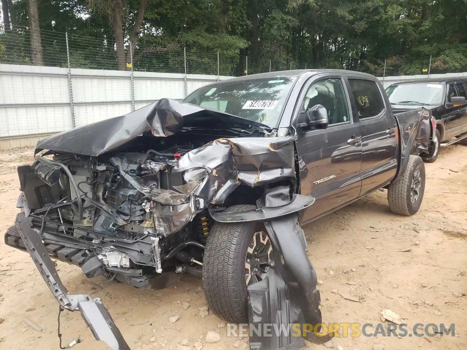 2 Photograph of a damaged car 5TFCZ5AN3MX263686 TOYOTA TACOMA 2021