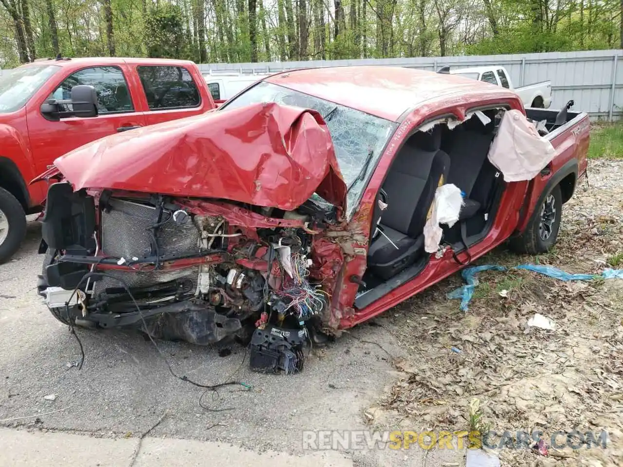 2 Photograph of a damaged car 5TFCZ5AN3MX265101 TOYOTA TACOMA 2021