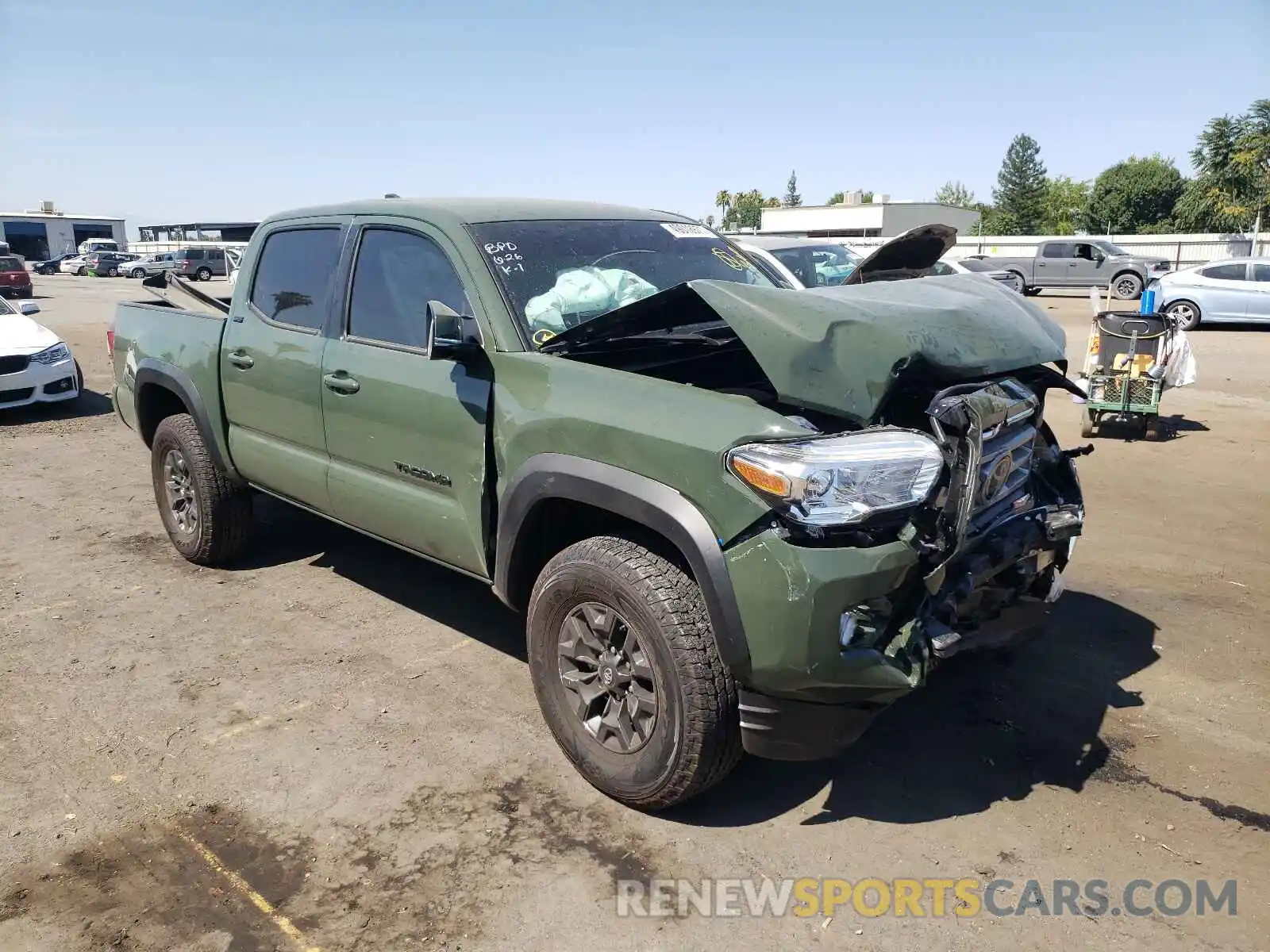 1 Photograph of a damaged car 5TFCZ5AN3MX273232 TOYOTA TACOMA 2021