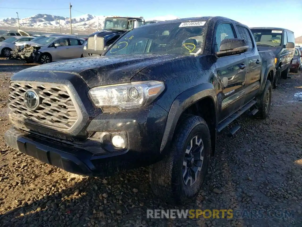 2 Photograph of a damaged car 5TFCZ5AN4MX245746 TOYOTA TACOMA 2021