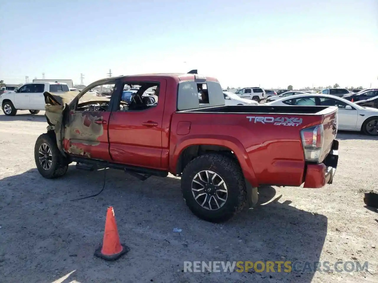 2 Photograph of a damaged car 5TFCZ5AN4MX245813 TOYOTA TACOMA 2021