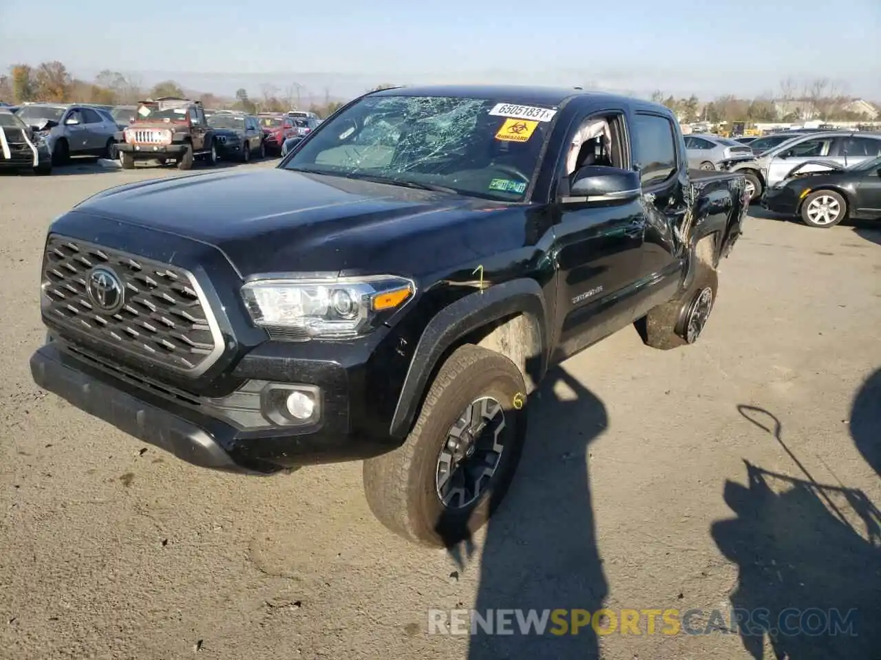 2 Photograph of a damaged car 5TFCZ5AN4MX246413 TOYOTA TACOMA 2021