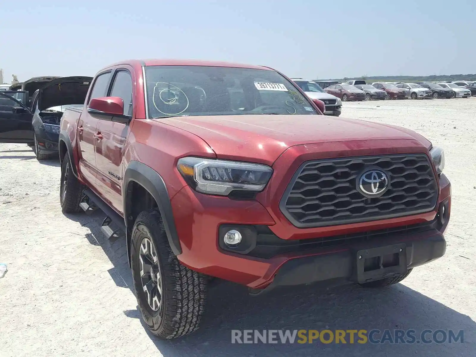 1 Photograph of a damaged car 5TFCZ5AN4MX246833 TOYOTA TACOMA 2021