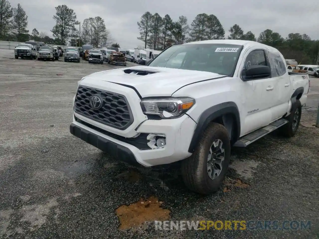 2 Photograph of a damaged car 5TFCZ5AN4MX255239 TOYOTA TACOMA 2021