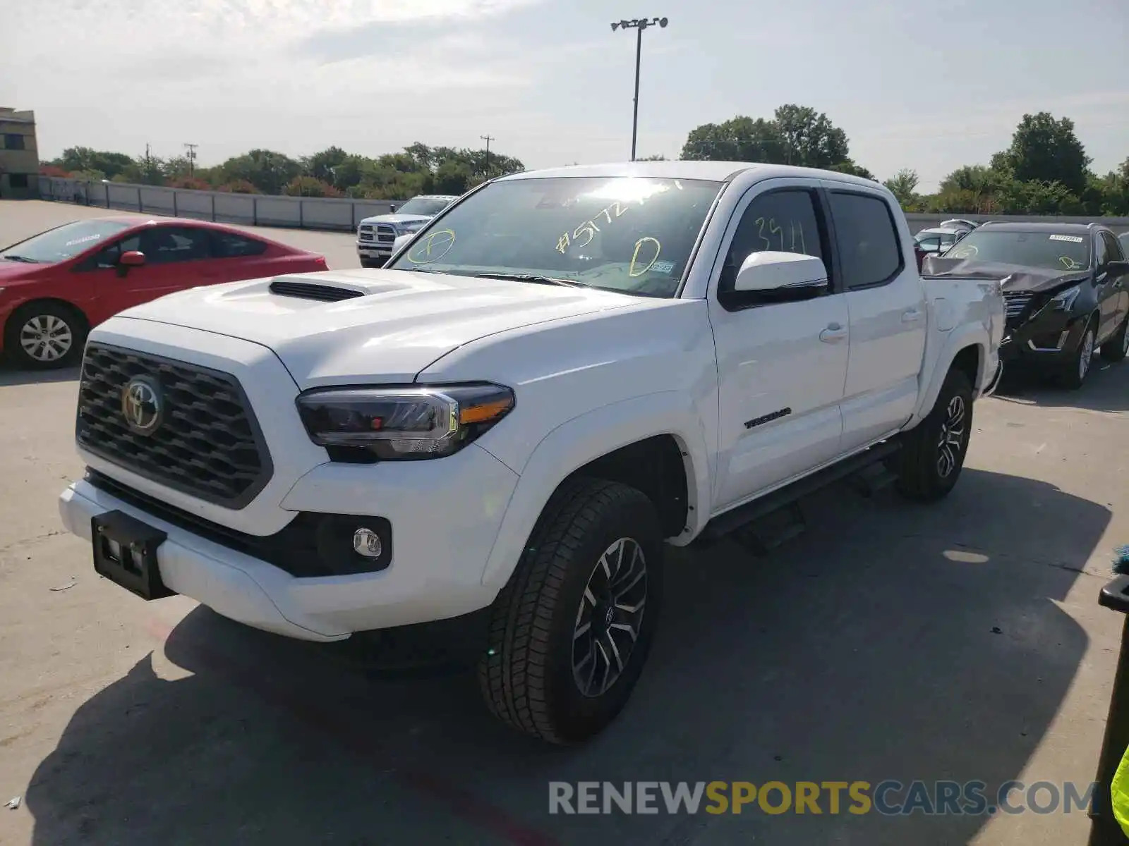 2 Photograph of a damaged car 5TFCZ5AN4MX265284 TOYOTA TACOMA 2021