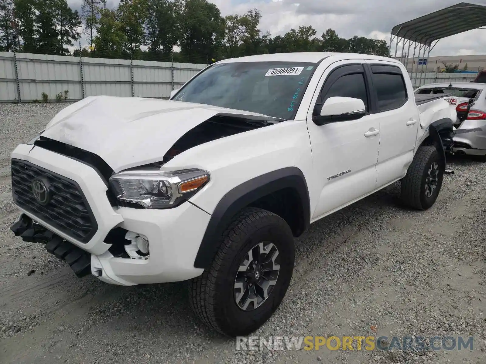 2 Photograph of a damaged car 5TFCZ5AN4MX271084 TOYOTA TACOMA 2021