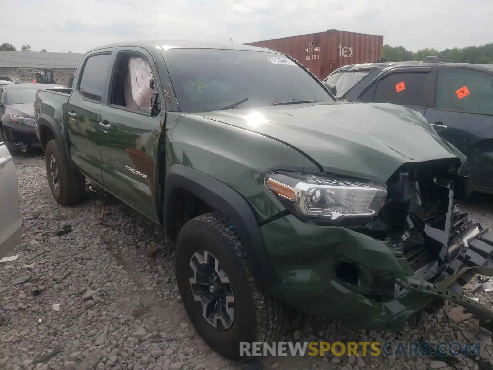 1 Photograph of a damaged car 5TFCZ5AN4MX272848 TOYOTA TACOMA 2021