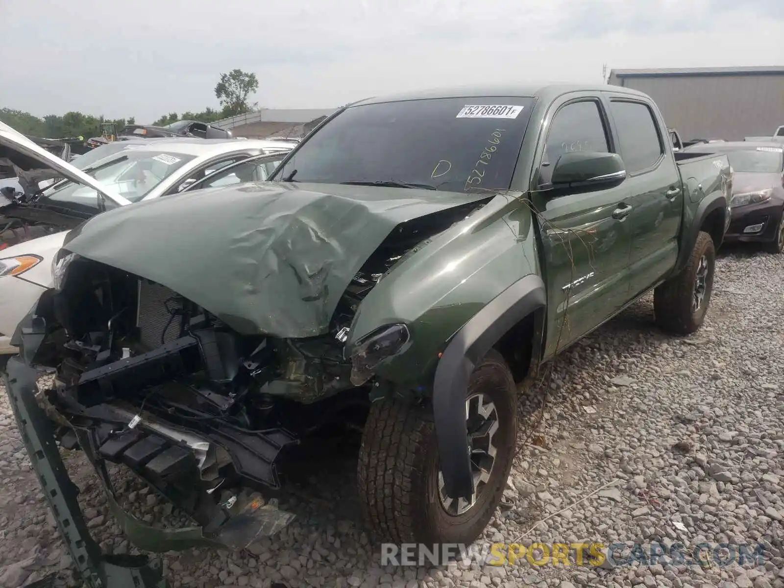 2 Photograph of a damaged car 5TFCZ5AN4MX272848 TOYOTA TACOMA 2021