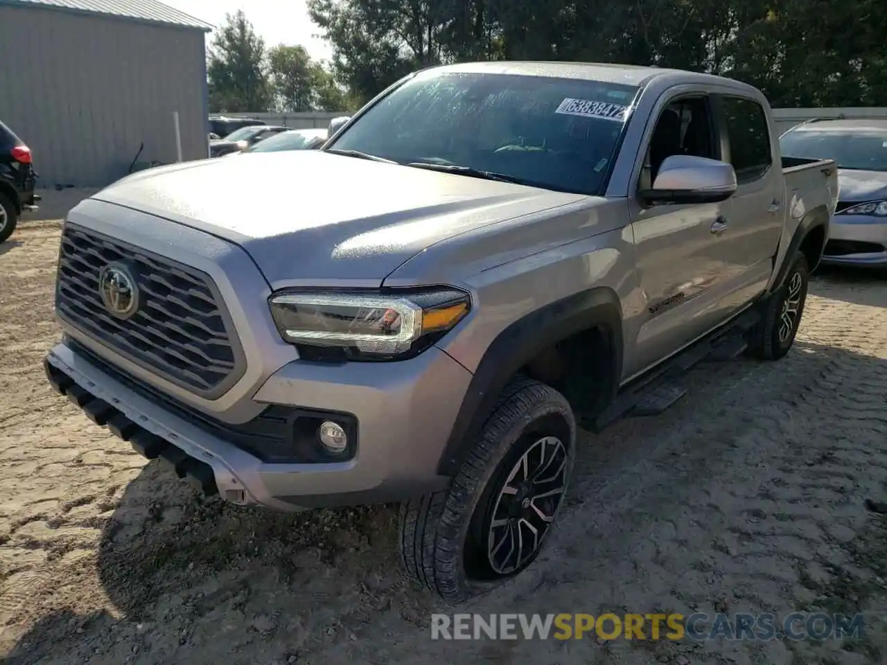 2 Photograph of a damaged car 5TFCZ5AN4MX273014 TOYOTA TACOMA 2021