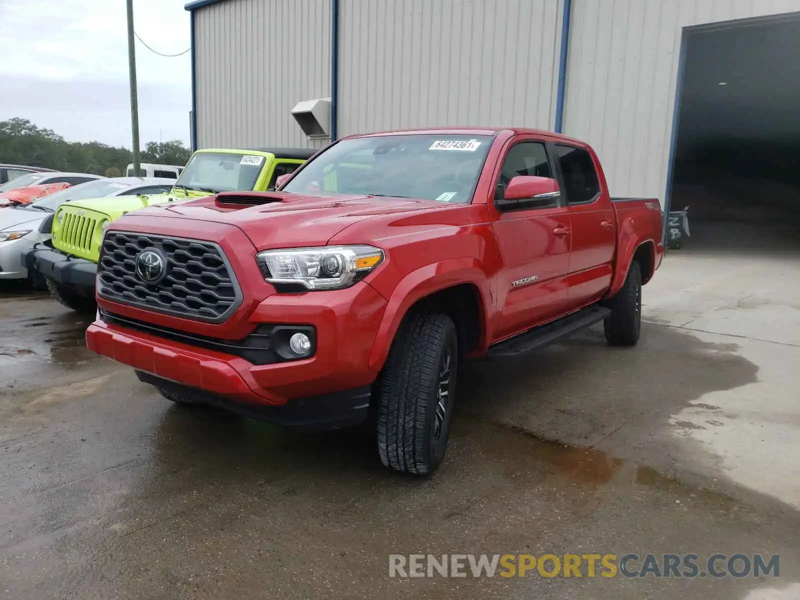 2 Photograph of a damaged car 5TFCZ5AN4MX274082 TOYOTA TACOMA 2021