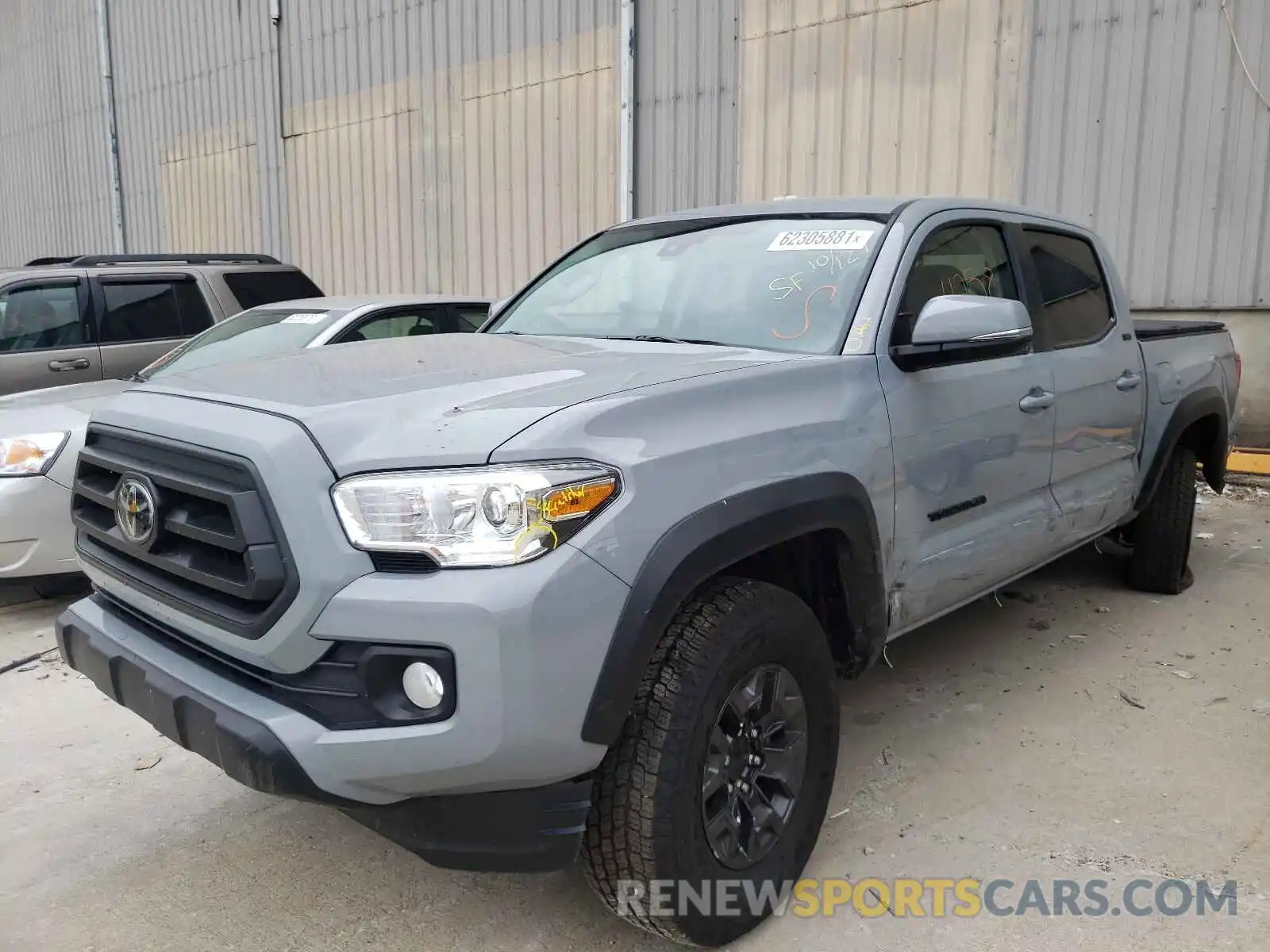 2 Photograph of a damaged car 5TFCZ5AN4MX278732 TOYOTA TACOMA 2021