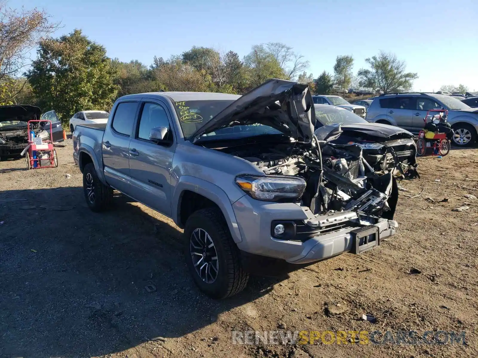 1 Photograph of a damaged car 5TFCZ5AN5MX244878 TOYOTA TACOMA 2021