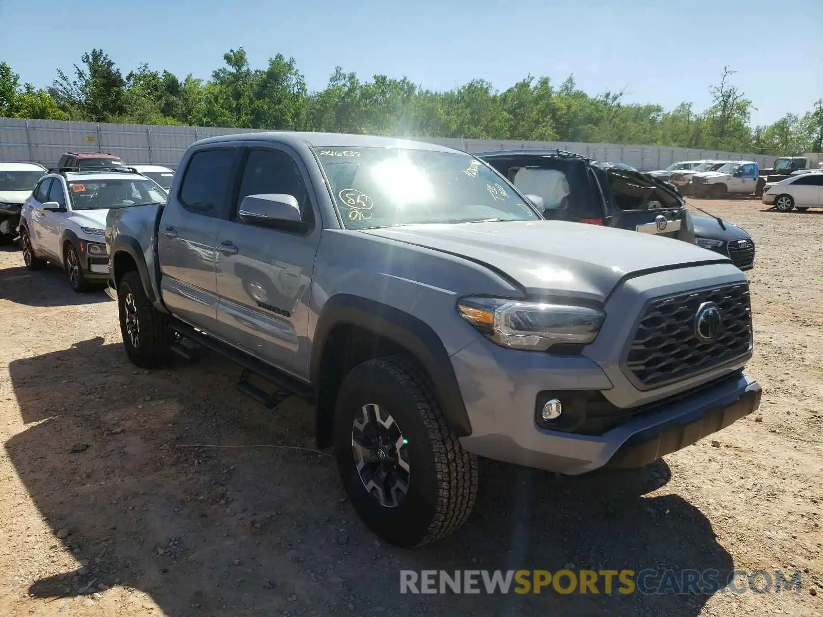 1 Photograph of a damaged car 5TFCZ5AN5MX246839 TOYOTA TACOMA 2021