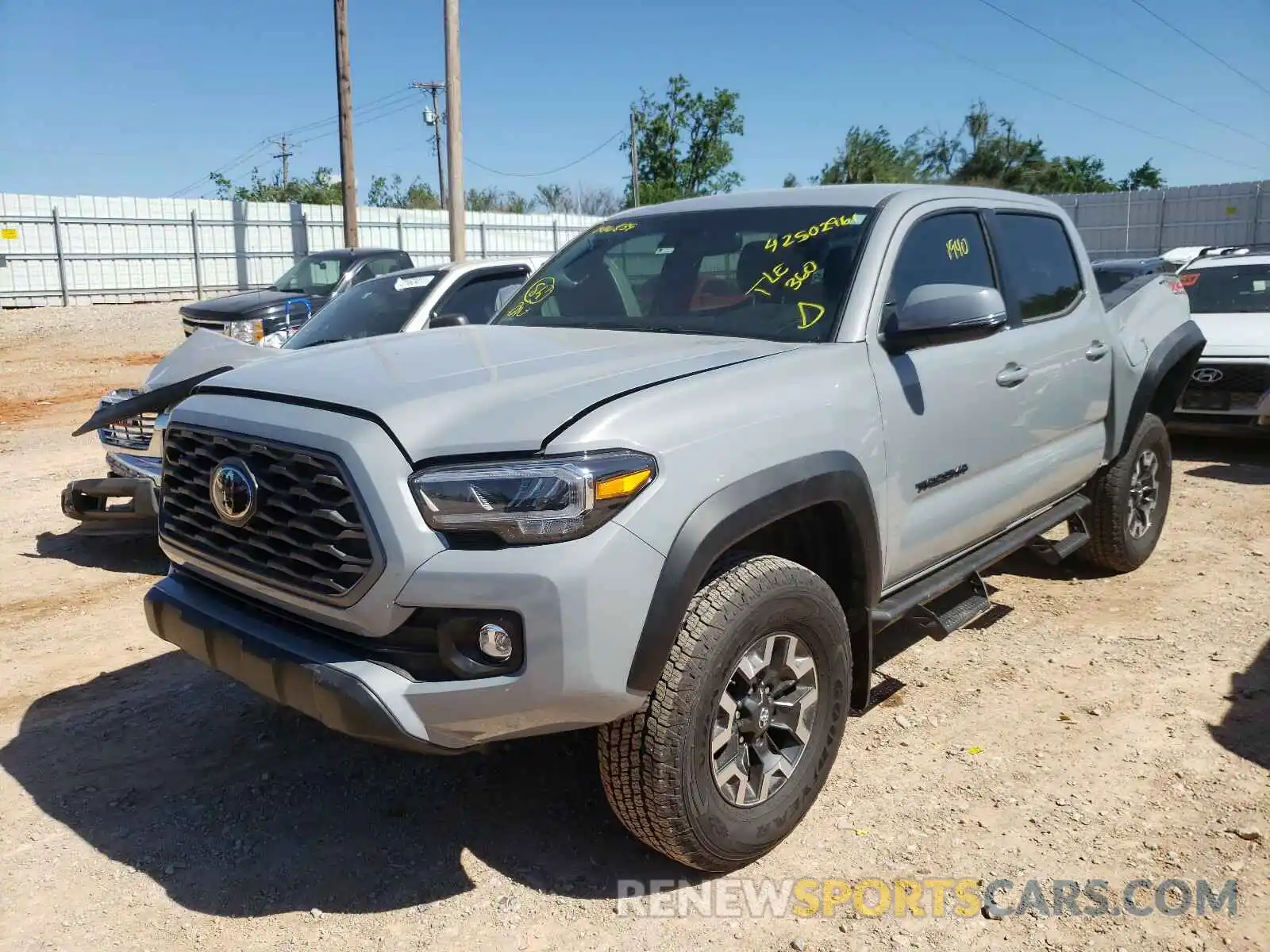 2 Photograph of a damaged car 5TFCZ5AN5MX246839 TOYOTA TACOMA 2021