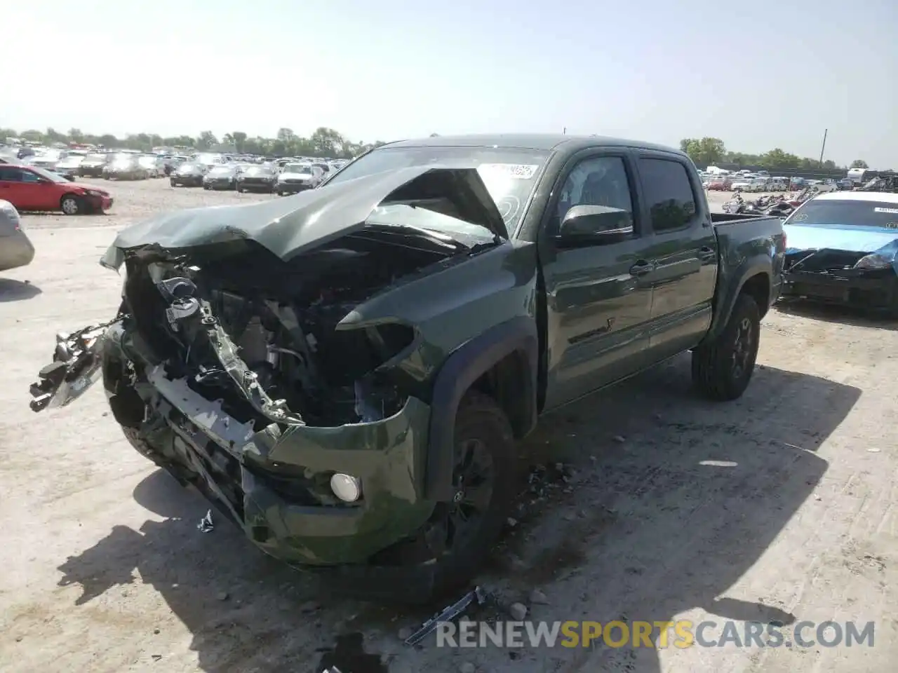 2 Photograph of a damaged car 5TFCZ5AN5MX248106 TOYOTA TACOMA 2021