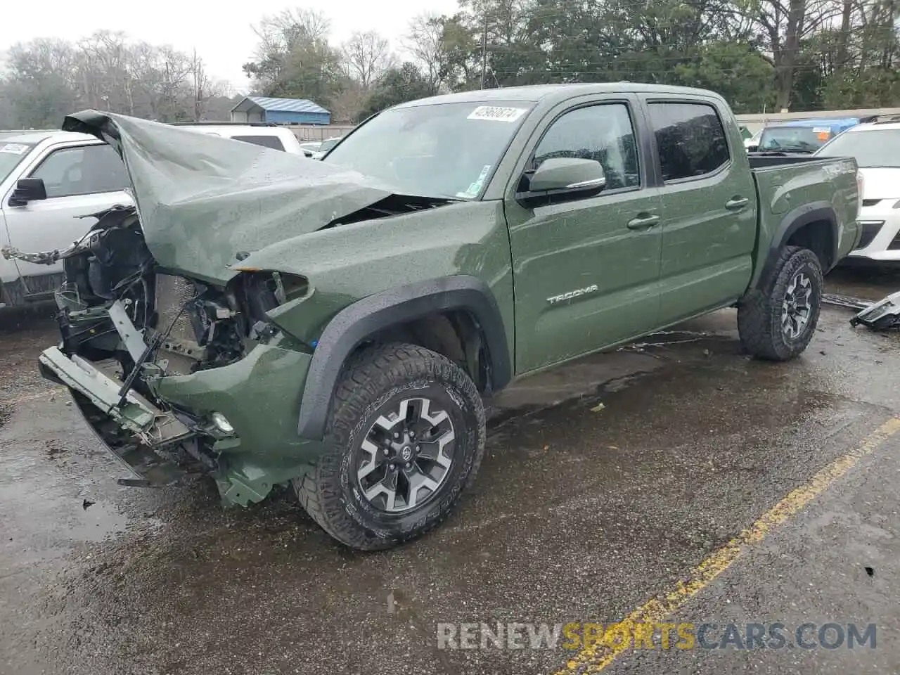 1 Photograph of a damaged car 5TFCZ5AN5MX252060 TOYOTA TACOMA 2021