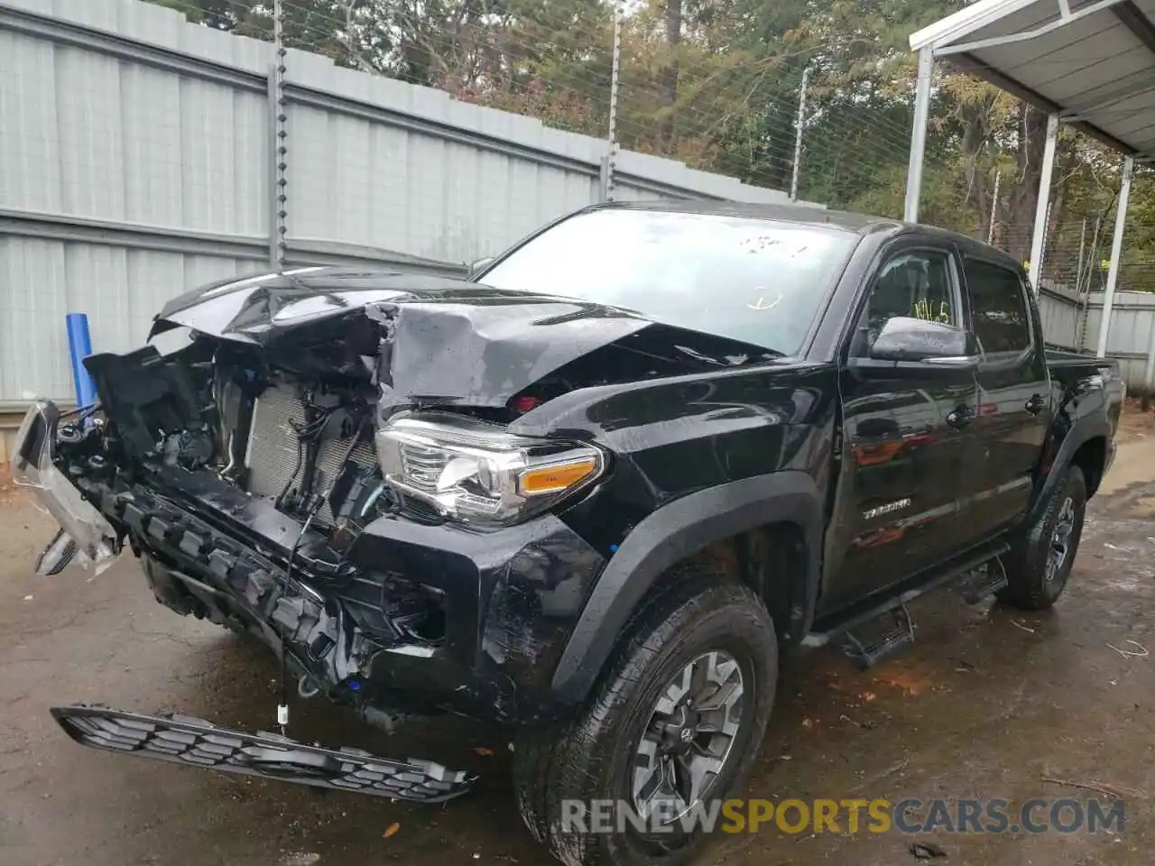 2 Photograph of a damaged car 5TFCZ5AN5MX255699 TOYOTA TACOMA 2021