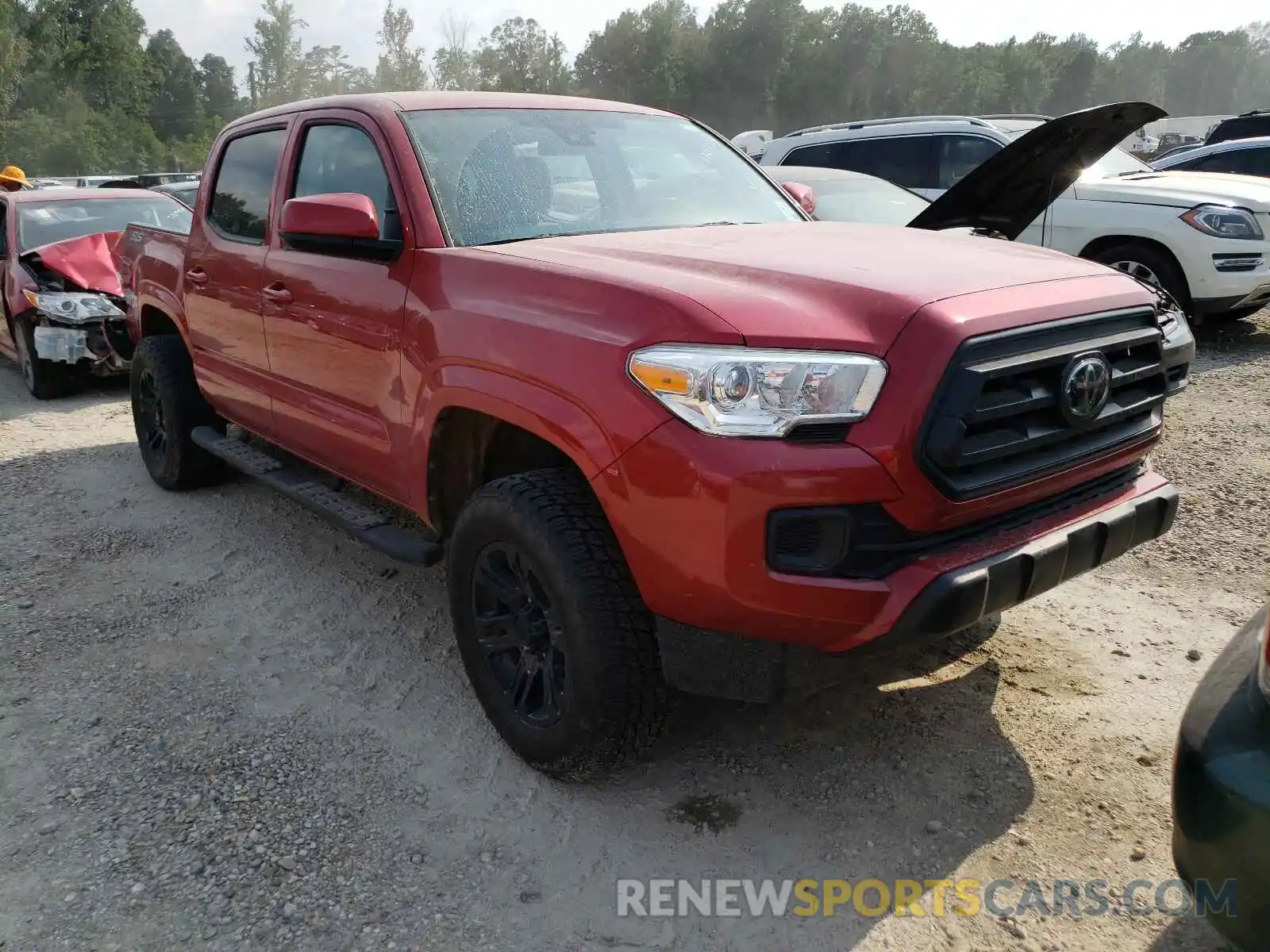 1 Photograph of a damaged car 5TFCZ5AN5MX255914 TOYOTA TACOMA 2021