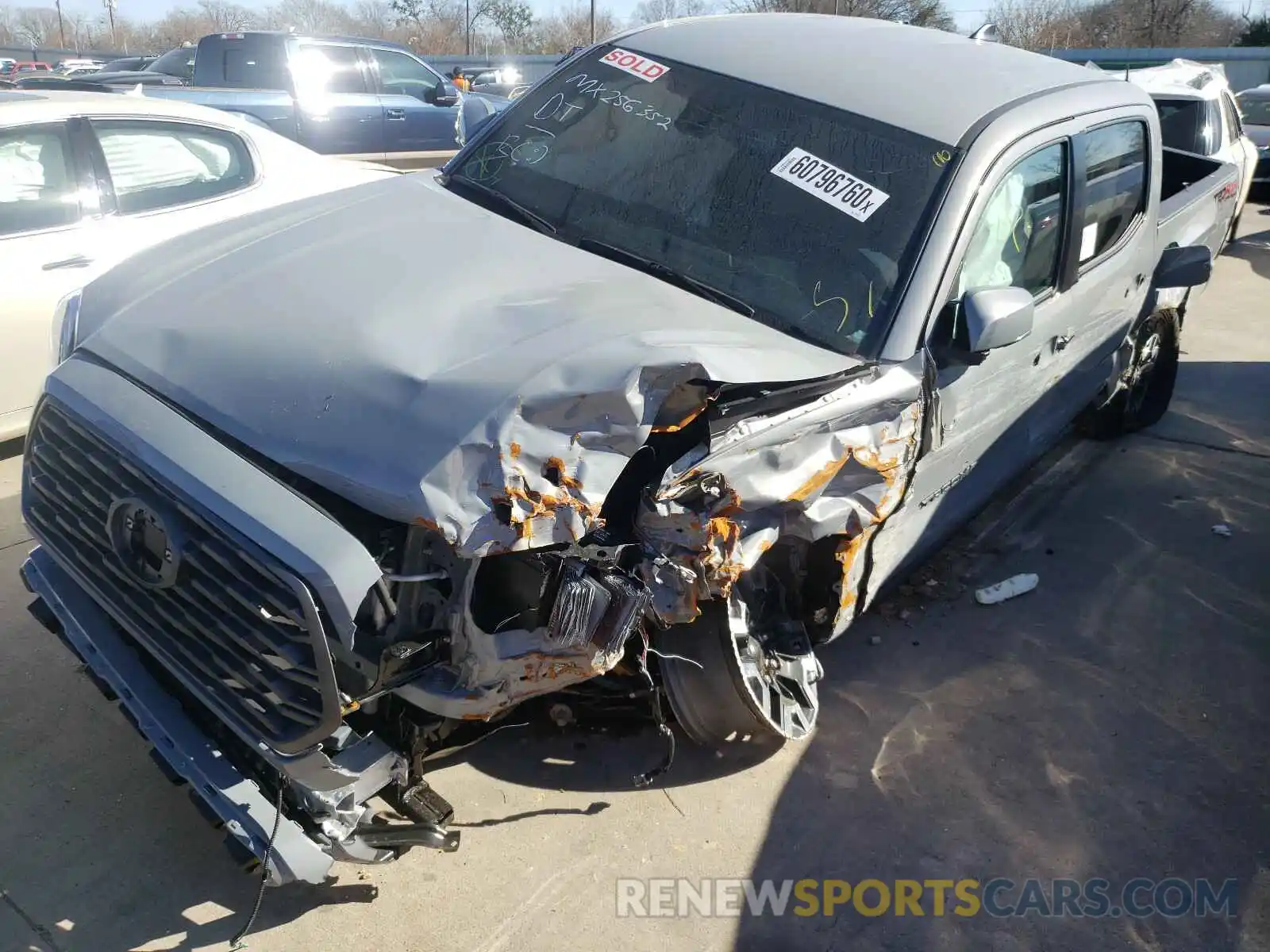 9 Photograph of a damaged car 5TFCZ5AN5MX256352 TOYOTA TACOMA 2021