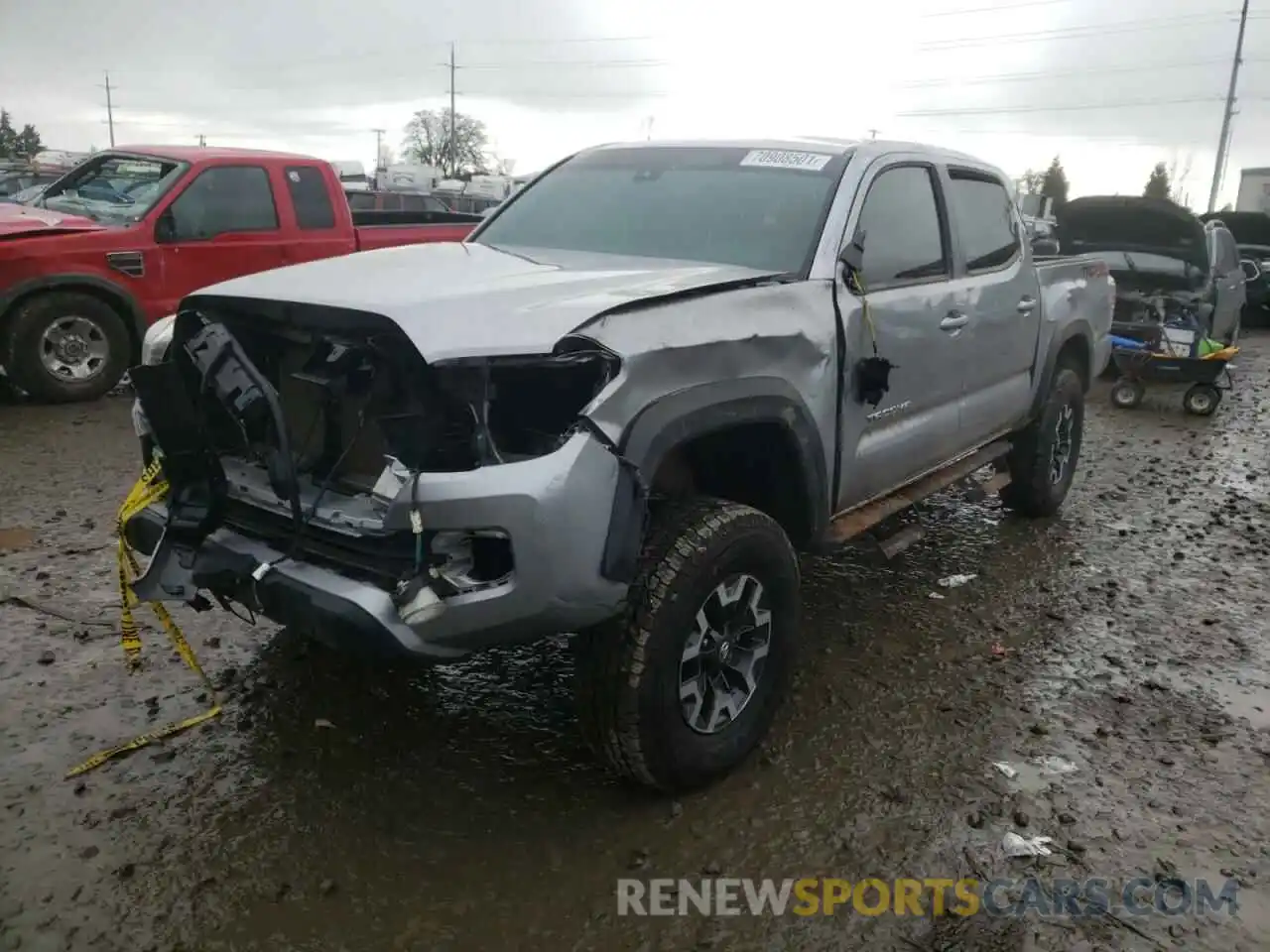 2 Photograph of a damaged car 5TFCZ5AN5MX258702 TOYOTA TACOMA 2021