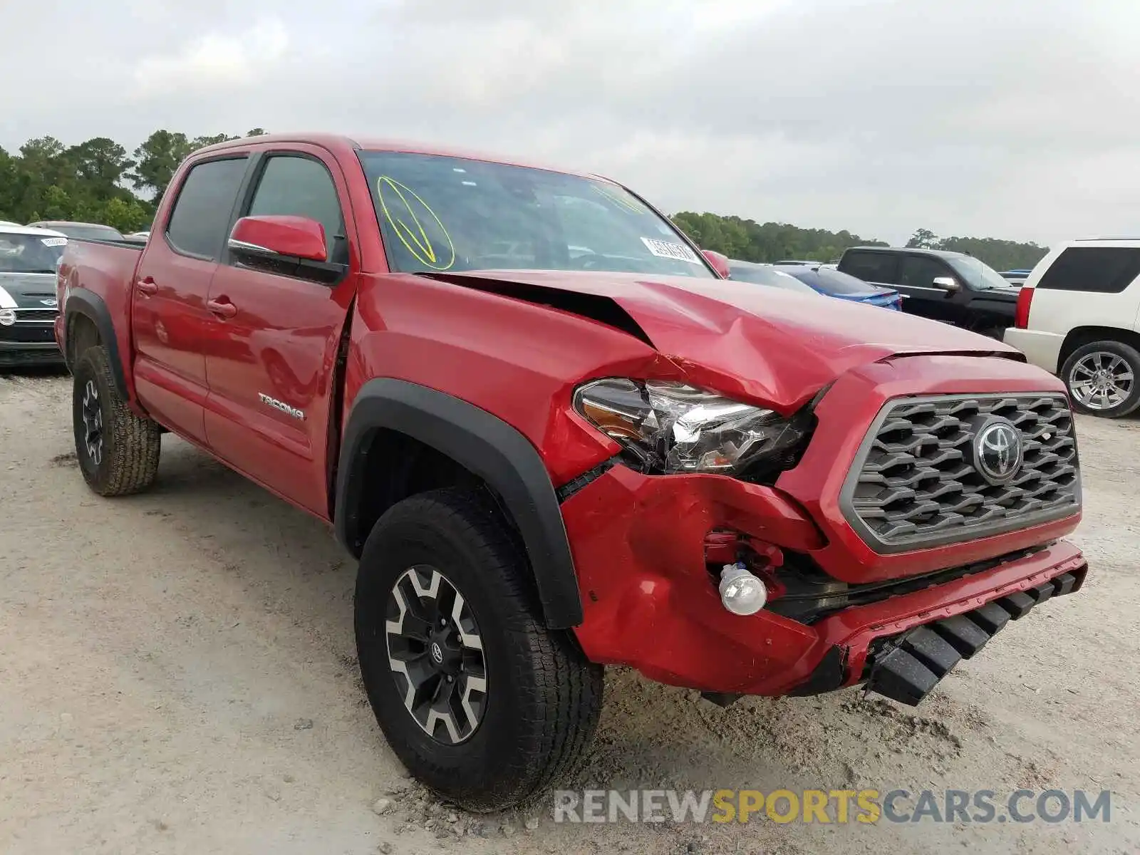 1 Photograph of a damaged car 5TFCZ5AN5MX263575 TOYOTA TACOMA 2021