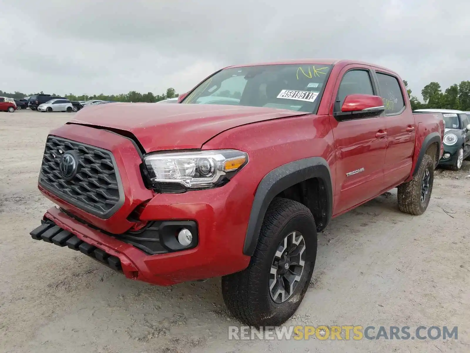 2 Photograph of a damaged car 5TFCZ5AN5MX263575 TOYOTA TACOMA 2021