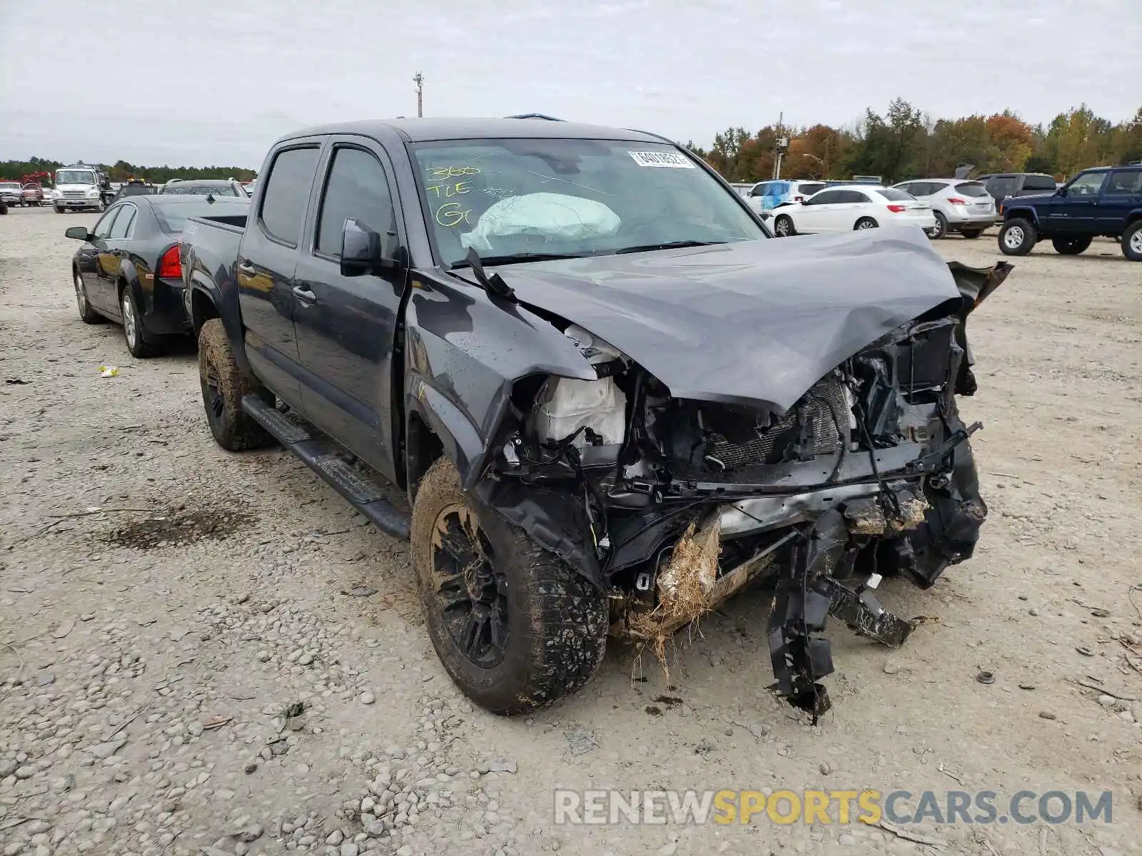 1 Photograph of a damaged car 5TFCZ5AN5MX267593 TOYOTA TACOMA 2021