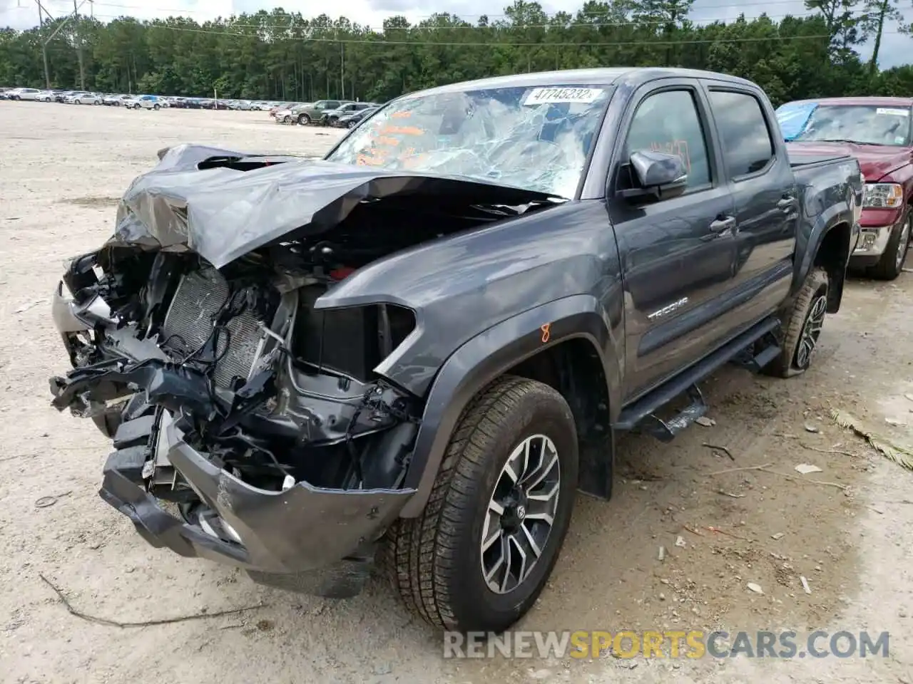 2 Photograph of a damaged car 5TFCZ5AN5MX267822 TOYOTA TACOMA 2021