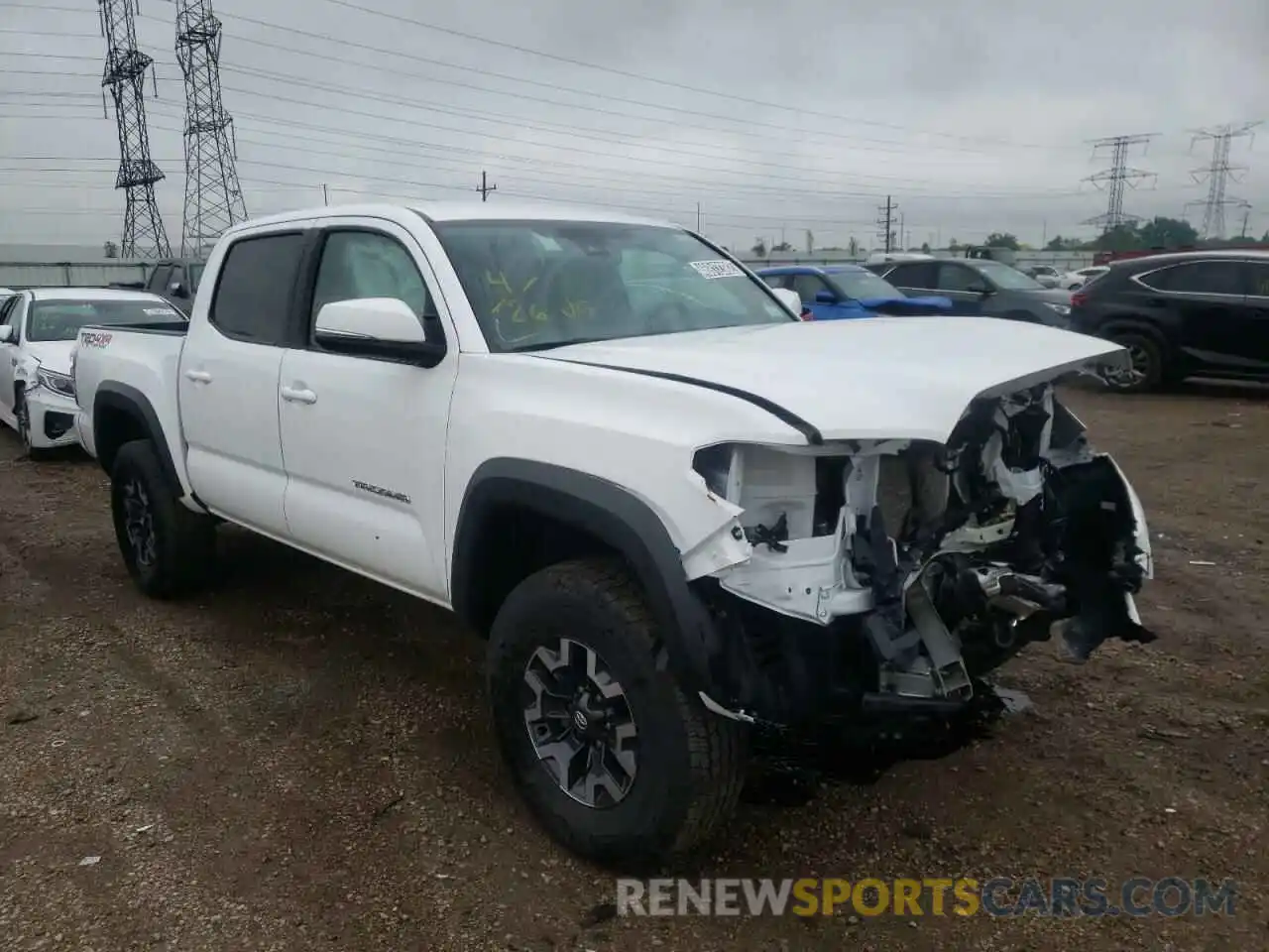 1 Photograph of a damaged car 5TFCZ5AN5MX268680 TOYOTA TACOMA 2021