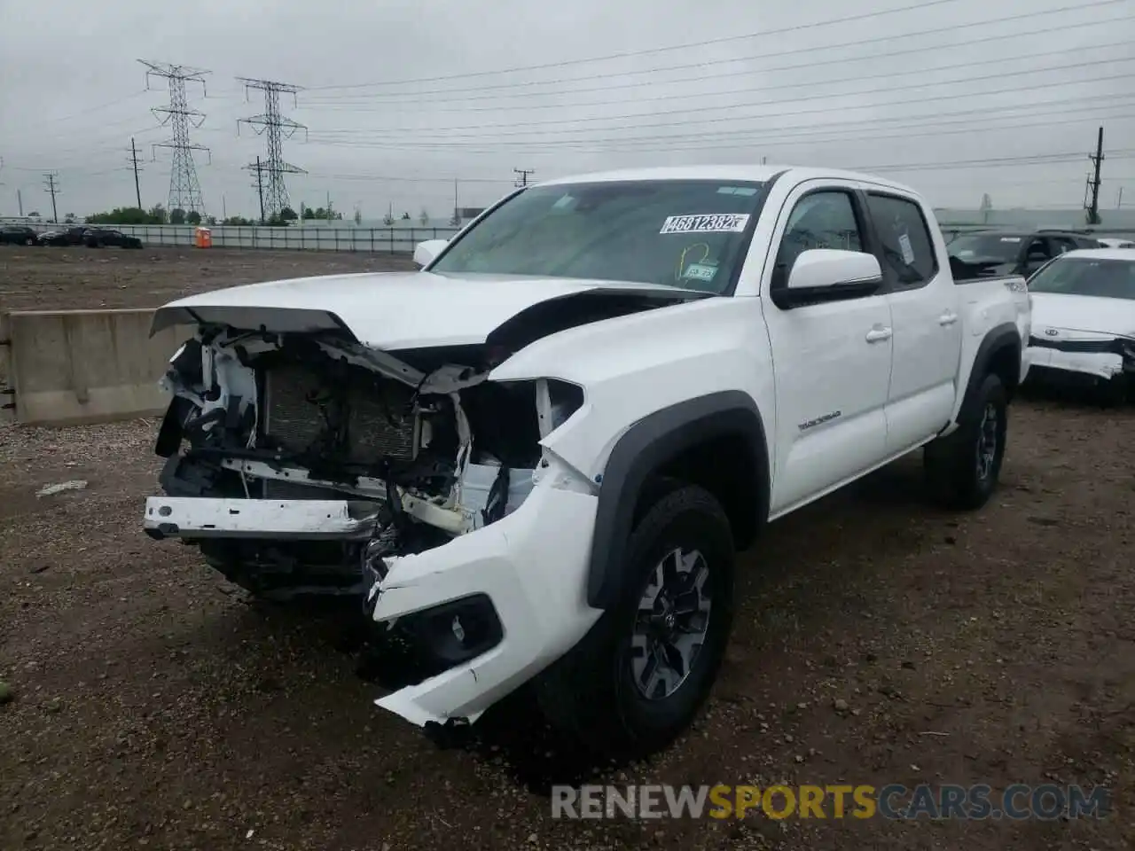 2 Photograph of a damaged car 5TFCZ5AN5MX268680 TOYOTA TACOMA 2021