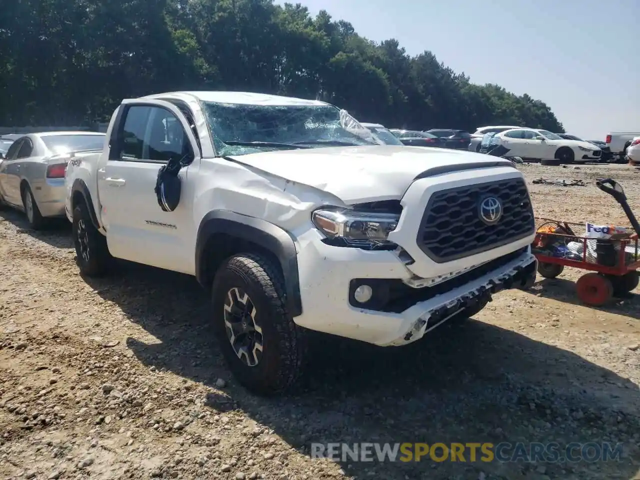 1 Photograph of a damaged car 5TFCZ5AN5MX272938 TOYOTA TACOMA 2021