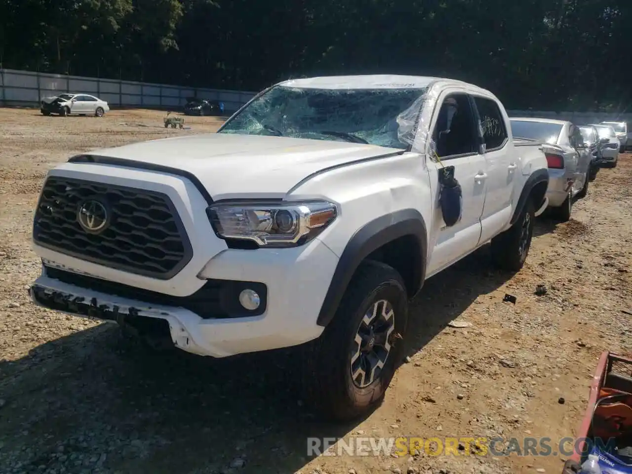 2 Photograph of a damaged car 5TFCZ5AN5MX272938 TOYOTA TACOMA 2021